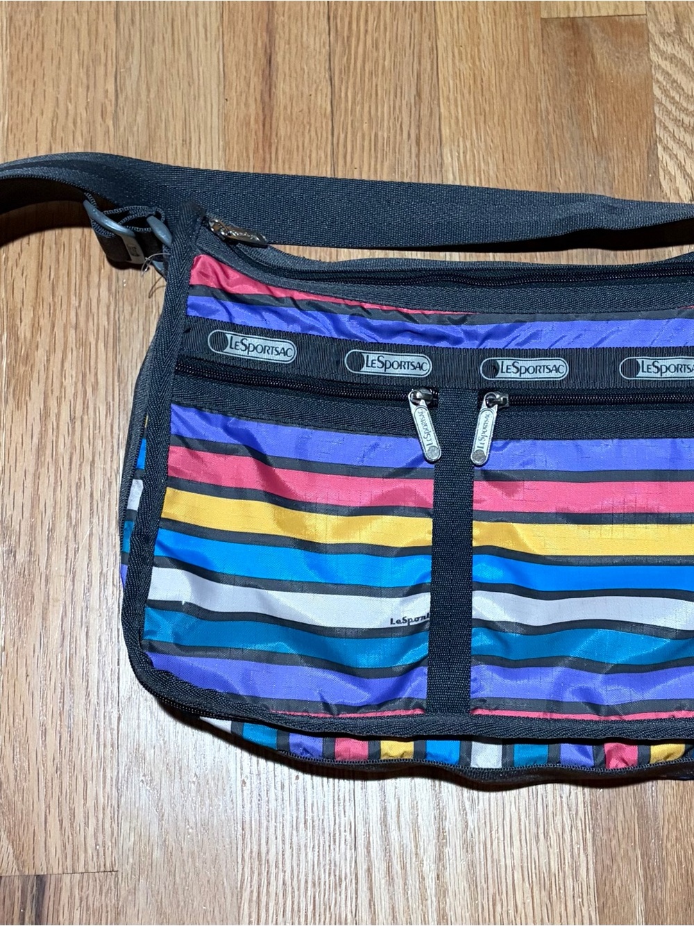 LeSportsac Multicolor Striped Crossbody Bag